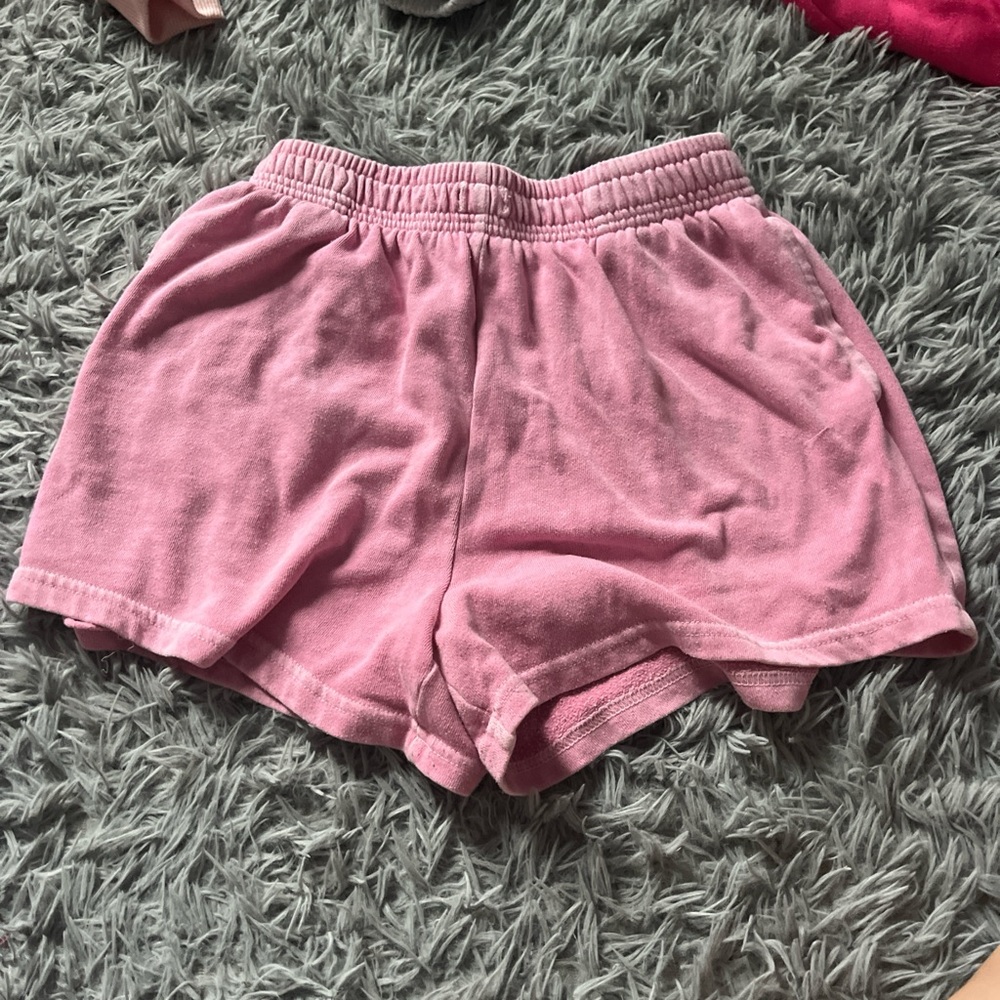 Aeropostale Pink Athletic Shorts Elastic Waistband